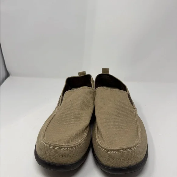 CROCS Men's Beige Slip-On Loafers Sz 12 (WAFGES) - Picture 3 of 8